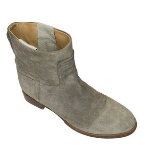 Rag & Bone Holly Suede Ankle Boots Taupe